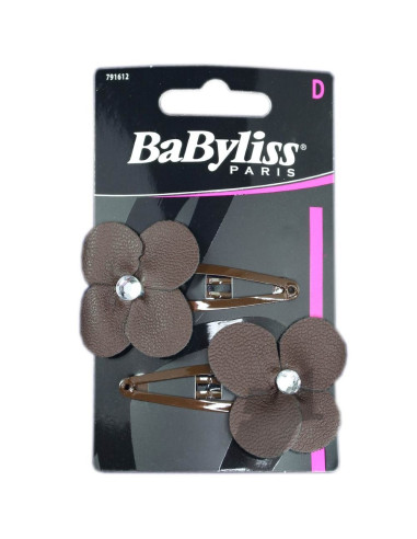 Pack 2 Ganchos Cabelo - Flores Castanho - Babyliss desc Frizetes | Ganchos | Molas 