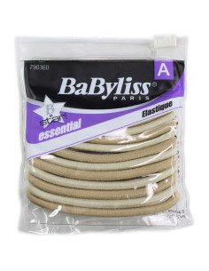 Gomas de cabello BaByliss beige 12 unidades sin metal