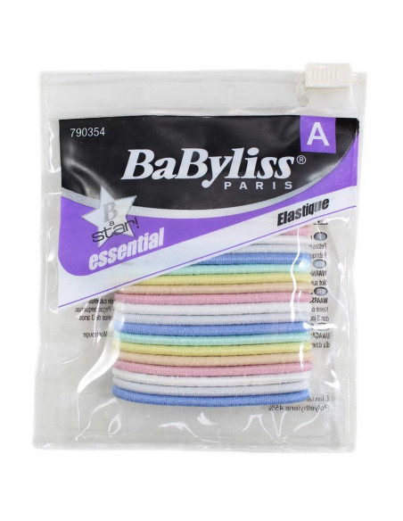 Gomas de cabello BaByliss de tonos claros 24 unidades sin metal