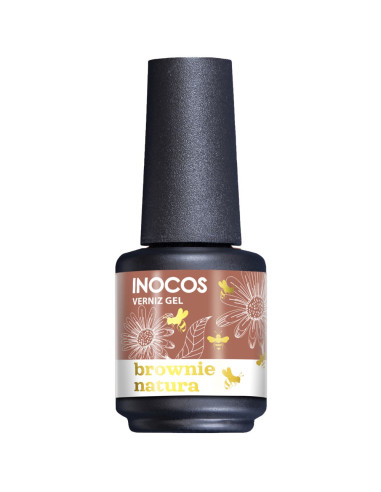 Verniz Gel Brownie Natura 15ml  - Natura Lovers Chocolate Edition INOCOS INOCOS Verniz Gel