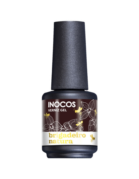 Verniz Gel Brigadeiro Natura 15ml  - Natura Lovers Chocolate Edition INOCOS INOCOS Verniz Gel