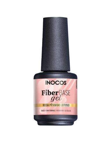 Inocos Fiber Base Gel - Cover Pêssego Leitoso 15ml