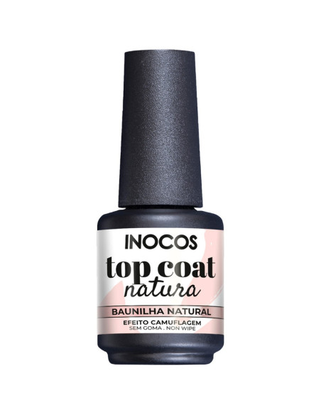 Top Coat Baunilha Natural 15ml  - Natura INOCOS INOCOS Verniz Gel