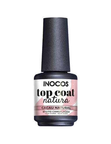 Top Coat Cacau Natural 15ml  - Natura INOCOS INOCOS Verniz Gel