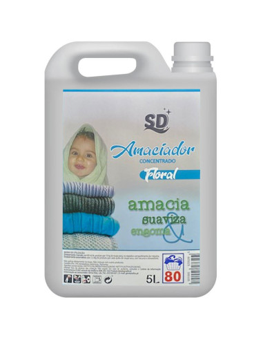 Amaciador Roupa Concentrado Floral 5L Profissional Detergentes