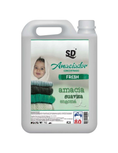 Amaciador Roupa Concentrado FRESH 5L Profissional Detergentes