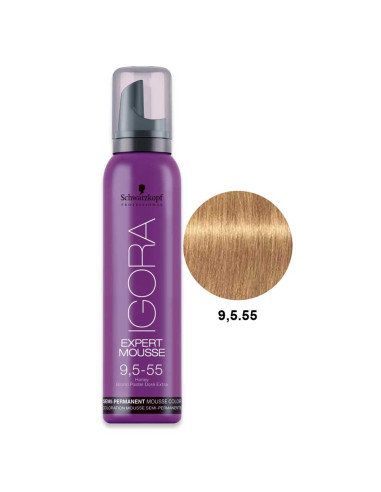 Mousse 9,5.55 Mel Igora Expert 100ml - Schwarzkopf Expert Mousse (Coloração Directa)