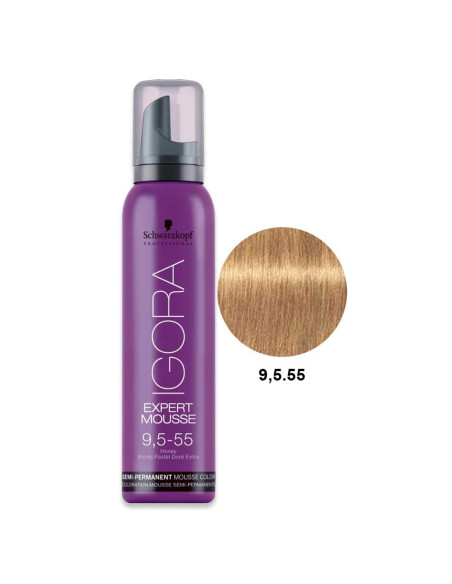 Mousse 9,5.55 Mel Igora Expert 100ml - Schwarzkopf Expert Mousse (Coloração Directa)