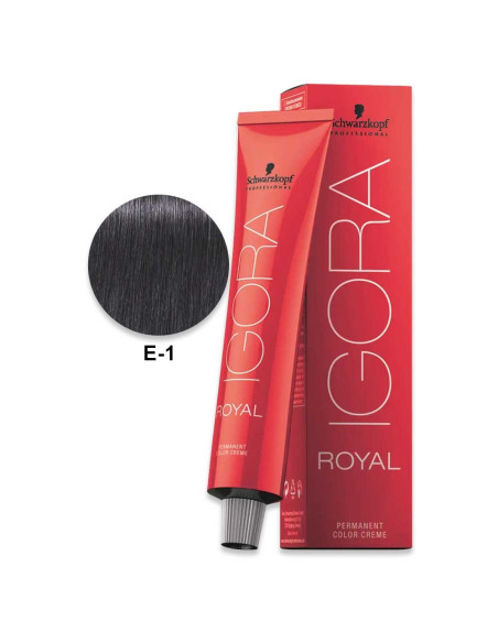 Tinta Igora Royal E-1 Extrato de Cendré 60ml - Schwarzkopf Igora Royal