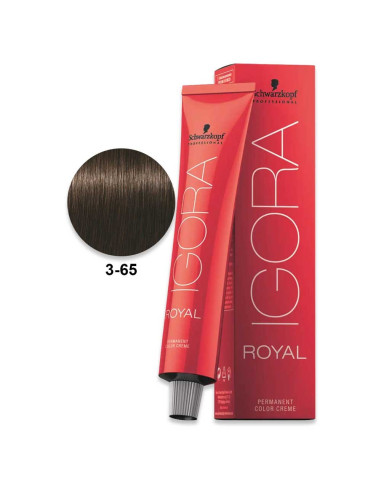 Igora Royal 3.65 Chocolate Castanho Escuro Dourado 60ml - Schwarzkopf Igora Royal