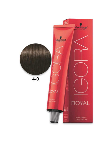 Igora Royal 4.0 Castanho Médio Natural 60ml - Schwarzkopf Igora Royal