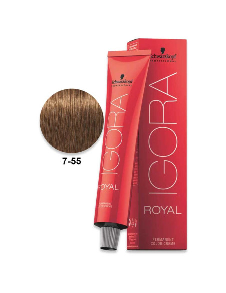 Igora Royal 7.55 Loiro Médio Extra Dourado 60ml - Schwarzkopf Igora Royal