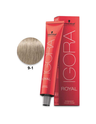 Igora Royal 9.1 Loiro Extra Claro Cendré 60ml - Schwarzkopf Igora Royal