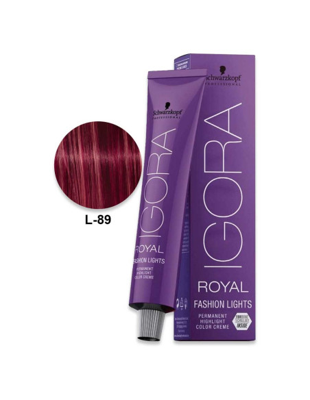 Igora Fashion Lights L-89 Vermelho Violeta 60ml - Schwarzkopf Igora Royal Fashion Lights