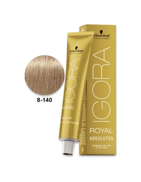 Igora Royal Absolutes 8.140 rubio claro beige cendré natural 60 ml