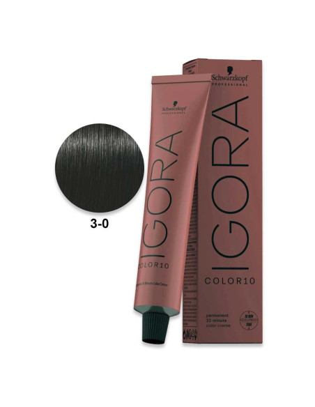 Igora Color10 3.0 Castanho Escuro 60ml - Schwarzkopf Color10