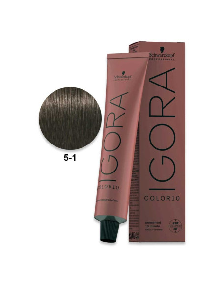 Igora Color10 5.1 Castanho Claro Cendré 60ml - Schwarzkopf Color10