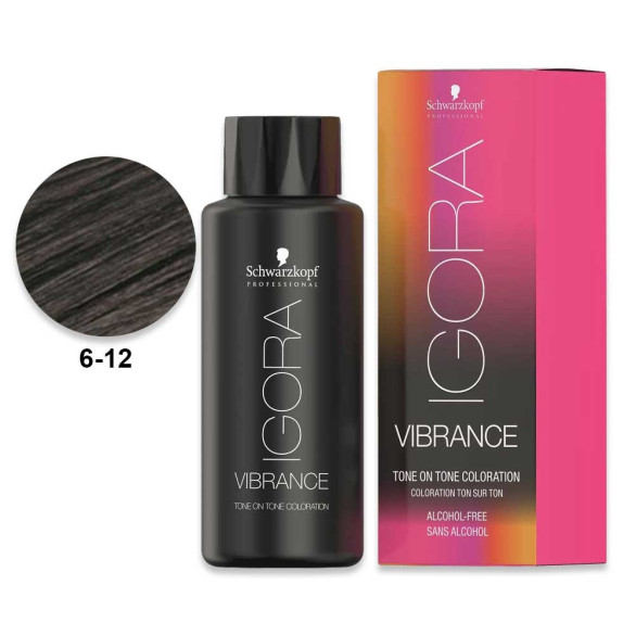 Schwarzkopf Igora Vibrance 6.12 rubio oscuro ceniza plus 60 ml
