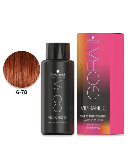 Schwarzkopf Igora Vibrance 6.78 rubio oscuro rojo cobre 60 ml