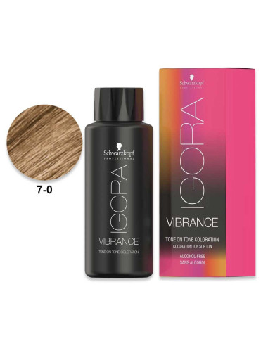 Igora Vibrance 7.0 Loiro Médio Natural 60ml - Schwarzkopf Igora Vibrance