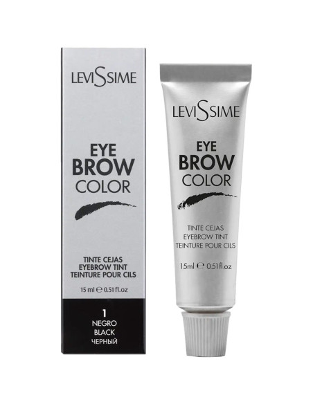 Levissime - Coloração Eyebrow Color Preto 1 Sobrancelhas 15ml Estética