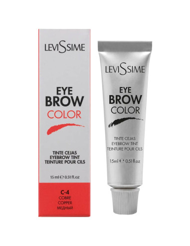 Levissime - Coloração Eyebrow Color Cobre C.4 Sobrancelhas 15ml Estética