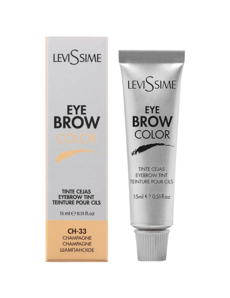 Levissime - Coloração Eyebrow Color Champanhe CH.33 Sobrancelhas 15ml Estética