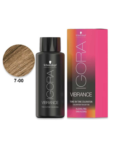 Igora Vibrance 7.00 Loiro Médio Extra Natural 60ml - Schwarzkopf Igora Vibrance