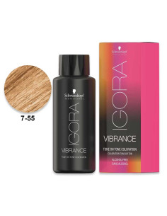 Schwarzkopf Igora Vibrance 7.55 Loiro Médio Extra Dourado 60ml