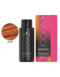 Schwarzkopf Igora Vibrance 7.77 Loiro Médio Extra Cobre 60ml