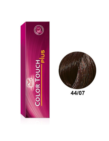 Color Touch Plus 44/07 Castanho Médio Intenso Natural Marron 60ml - Wella Professionals Wella Color Touch Plus