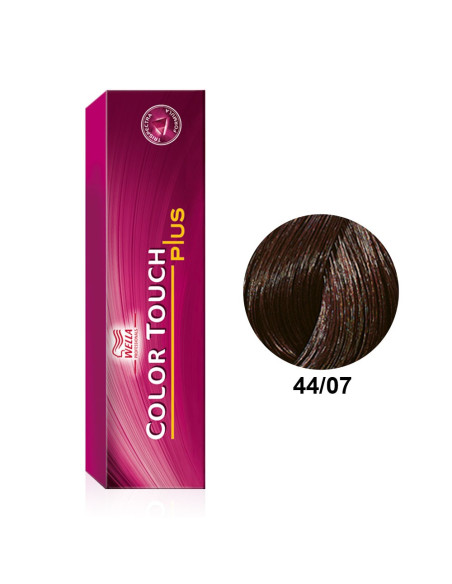 Color Touch Plus 44/07 Castanho Médio Intenso Natural Marron 60ml - Wella Professionals Wella Color Touch Plus