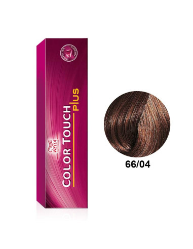 Color Touch Plus 66/04 Louro Escuro Intenso Natural Cobre 60ml - Wella Professionals Wella Color Touch Plus