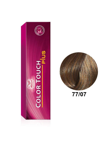 Color Touch Plus 77/07 Louro Médio Intenso Natural Marron 60ml - Wella Professionals Wella Color Touch Plus