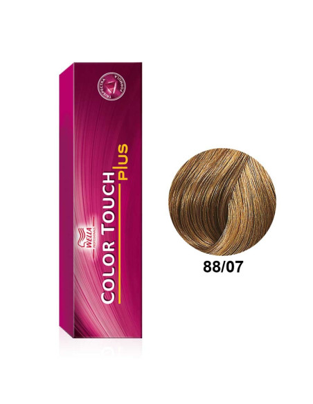 Color Touch Plus 88/07 Louro Claro Intenso Natural Marron 60ml - Wella Professionals Wella Color Touch Plus