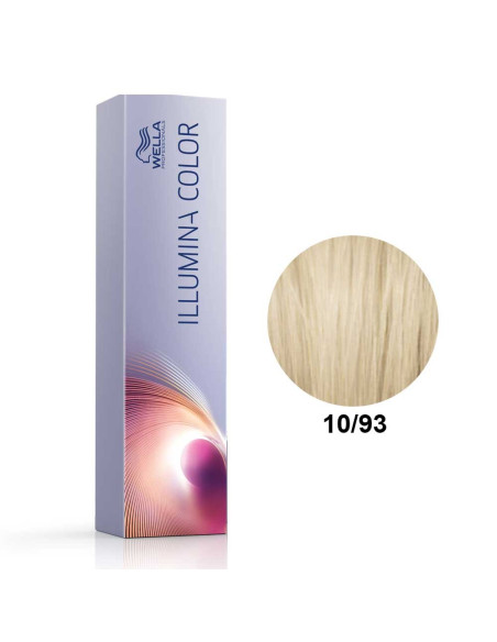 Tinta Illumina Color 10/93 Louro Super Claro Cendré Dourado 60ml - Wella Professionals Illumina Wella