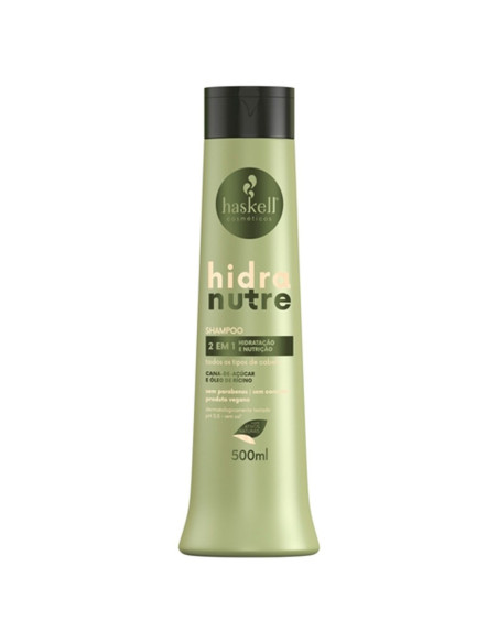 Shampoo Hidranutre Haskell 500ml Hidratação e Nutrição Todo o Tipo de Cabelos Haskell  Hidranature