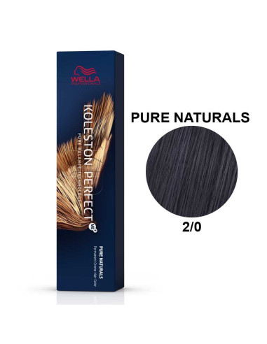 Koleston Perfect ME+ Naturais Puros 2/0 Negro 60ml - Wella Professionals Wella Koleston Perfect