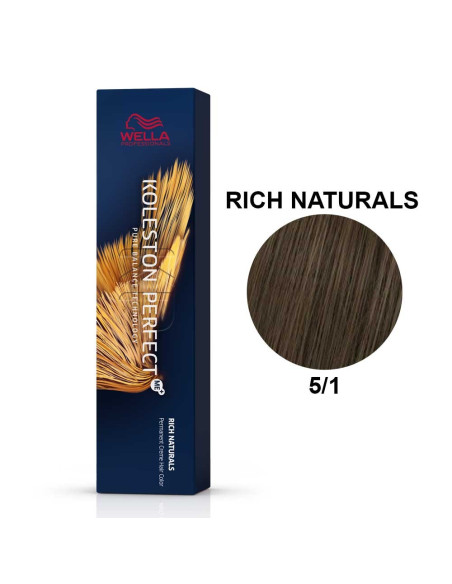 Wella Koleston Perfect ME+ naturales intensos 5/1 castaño claro ceniza 60 ml
