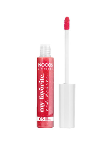 Lip Gloss 03 Red Desire 8ml - Inocos Coleção de Natal A minha coisa favorita INOCOS