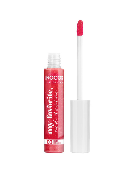 Lip Gloss 03 Red Desire 8ml - Inocos Coleção de Natal A minha coisa favorita INOCOS