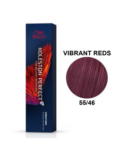 Koleston Perfect ME+ Vermelhos Vibrantes 55/46 Castanho Claro Intenso Cobre Violeta 60ml - Wella Professionals Wella Koleston Pe