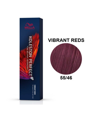 Koleston Perfect ME+ Vermelhos Vibrantes 55/46 Castanho Claro Intenso Cobre Violeta 60ml - Wella Professionals Wella Koleston Pe