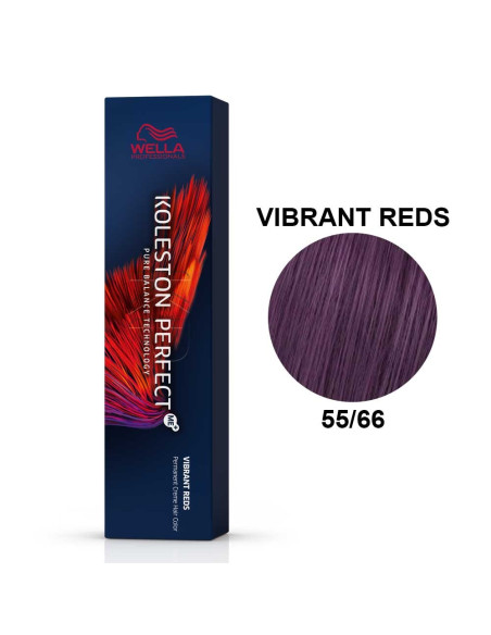 Koleston Perfect ME+ Vermelhos Vibrantes 55/66 Castanho Claro Intenso Violeta Intenso 60ml - Wella Professionals Wella Koleston 