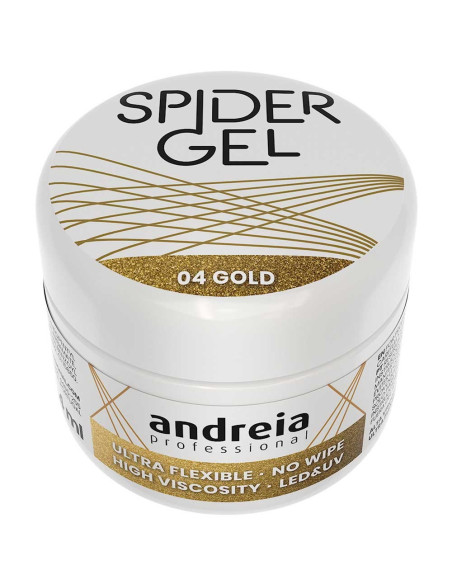 Spider Gel 04 Ouro - Andreia Professional Nail Art Andreia