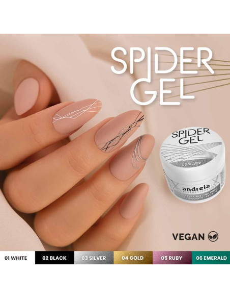 Coleção Spider Gel Andreia Professional Nail Art Andreia