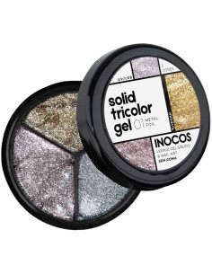 Inocos Solid Tricolor Gel 01 Metal Foil