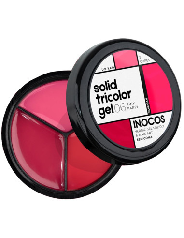 Solid Tricolor Gel 06 Pink Party - INOCOS INOCOS Solid Tricolor Gel 