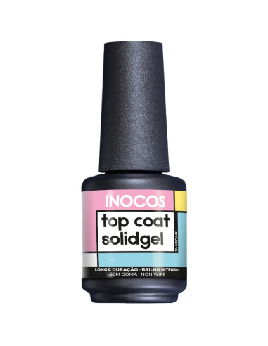 Top Coat Solid Gel 15ml  - INOCOS INOCOS Solid Tricolor Gel 