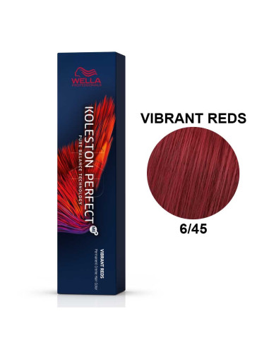 Koleston Perfect ME+ Vermelhos Vibrantes 6/45 Louro Escuro Cobre Acaju 60ml - Wella Professionals Wella Koleston Perfect